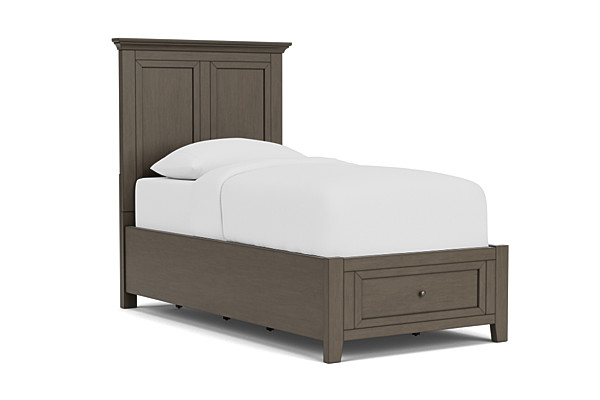 San Mateo Grey Twin Storage Bed